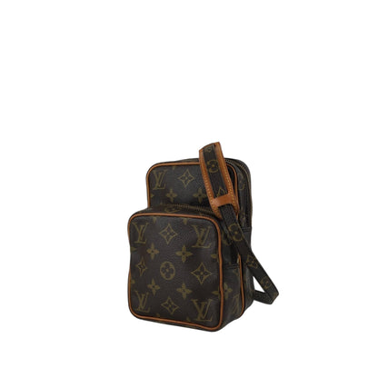LOUIS VUITTON Monogram Shoulder bag Brown Vintage zvucr2