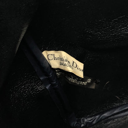Christian Dior Trotter Handbag Boston bag Navy Vintage fw6xn6
