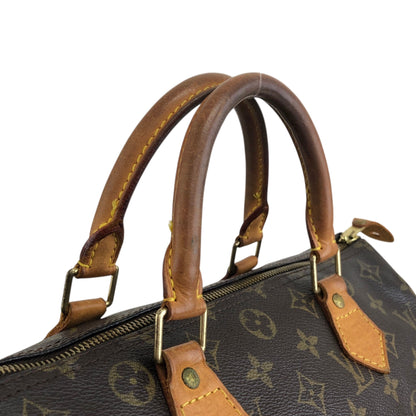 LOUIS VUITTON Monogram Speedy30 Small Boston bag Handbag Brown M41526 Vintage cdk84f