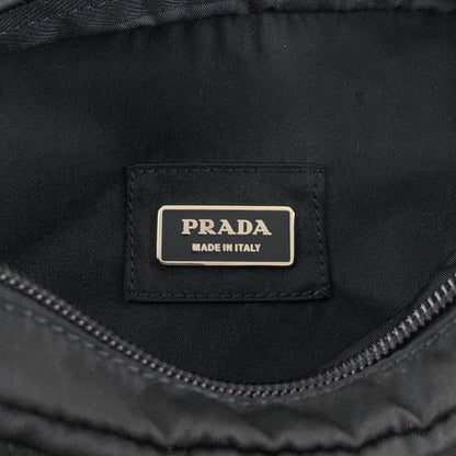 PRADA Tessuto Triangle Logo Sling bag Black V210 Vintage st4ma3