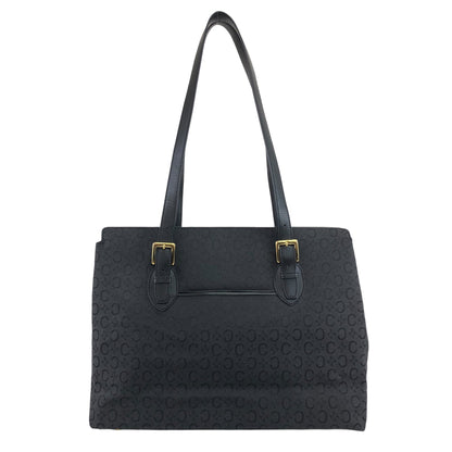 CELINE Macadam Totebag Shoulder bag Black Vintage 2ve37v