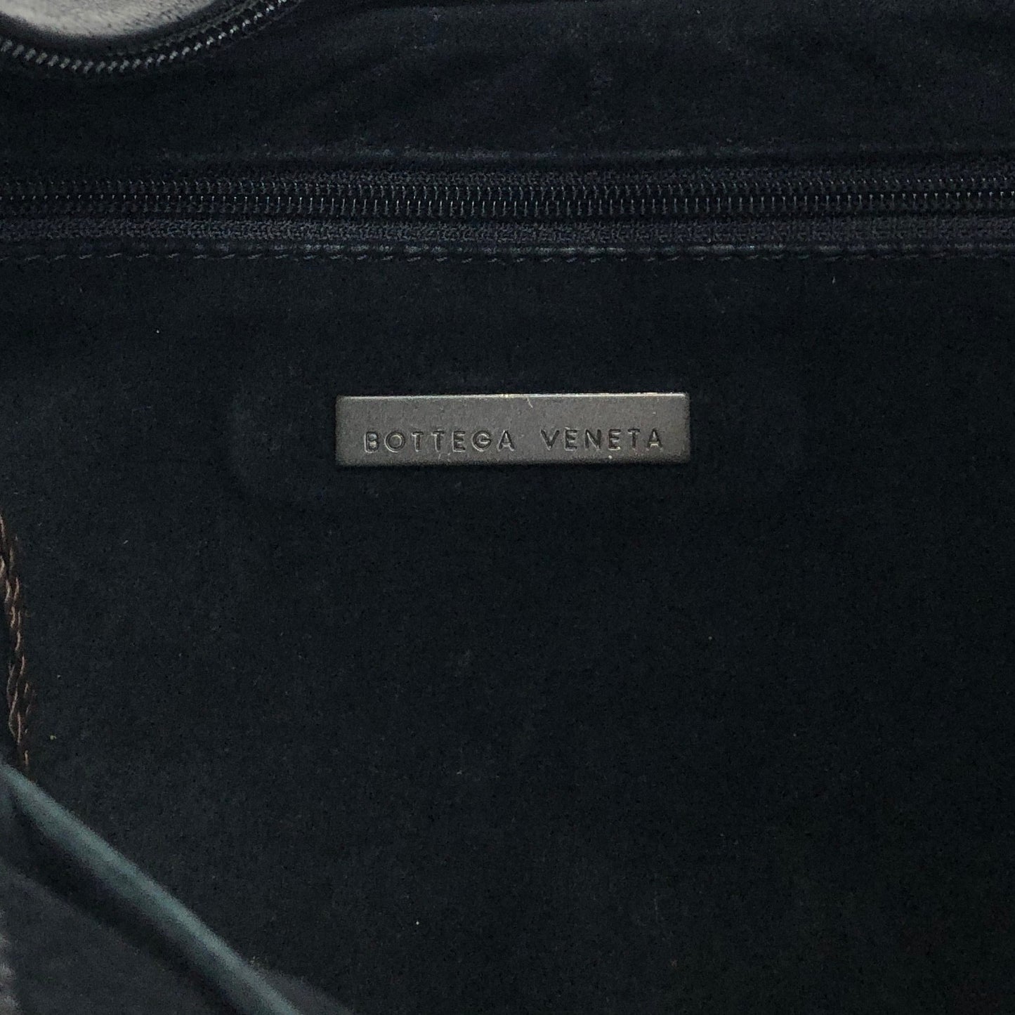 Bottega Veneta Intrecciato Handbag Hobobag Black 10500 105264NE Vintage xsmh56