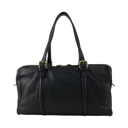 GUCCI GG Motif Small Boston bag Handbag Black Vintage f7jncz