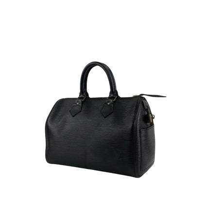 LOUIS VUITTON Epi Small Boston bag Handbag Black Vintage fd7wa4