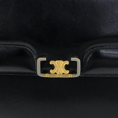 CELINE Blason Shoulder bag Black Vintage iw3njy