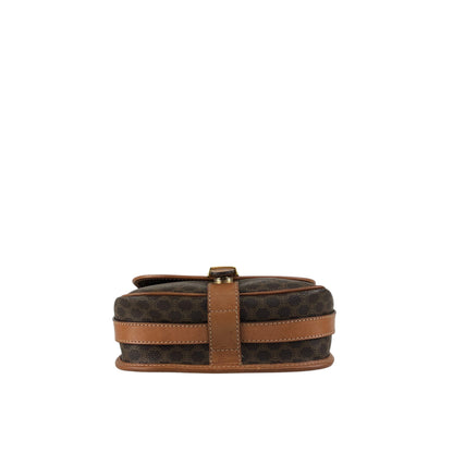 CELINE Macadam Blason Shoulder bag Brown Vintage uuvwb7