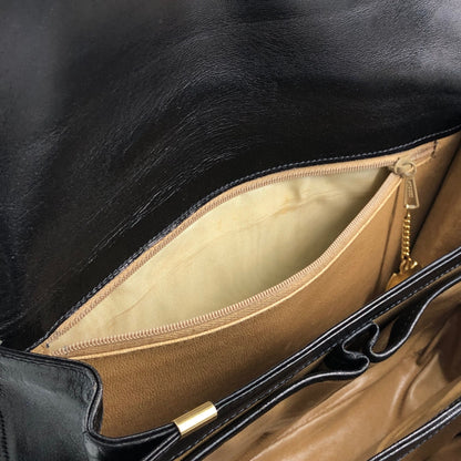 CELINE Horse Carriage Crossbody Shoulder bag Black Vintage mimnwz