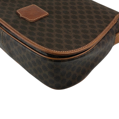 CELINE Macadam Blason Shoulder bag Brown Vintage huc7ji