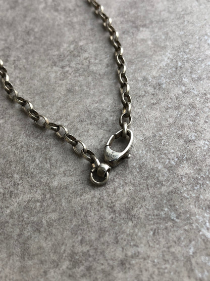 GUCCI Interlocking Necklace Silver Vintage ic36jp