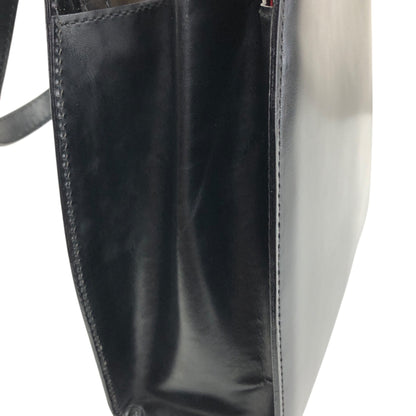 CELINE Horse Bit Two-way Handbag Shoulder bag Black Vintage my57ac