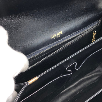 CELINE Horse Carriage Shoulder bag Black Vintage bxg55y