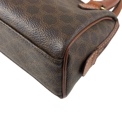 CELINE Macadam Two-way Small Boston bag Shoulder bag Brown Vintage bnscrs
