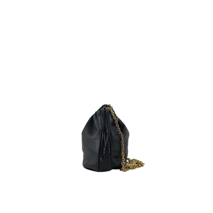 LOEWE Anagram Chain Shoulder bag Black Vintage nver62