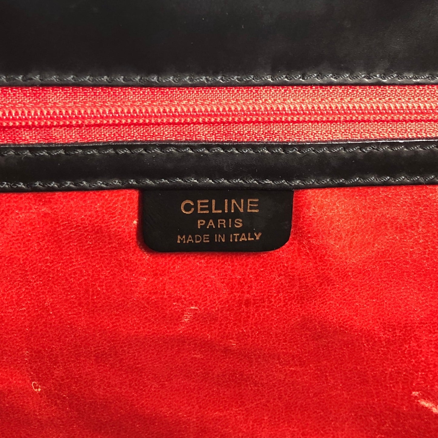 CELINE Starball Shoulder bag Black Vintage eay7uv