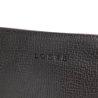 LOEWE Logo Leather Shoulder bag Brown Vintage spf3af