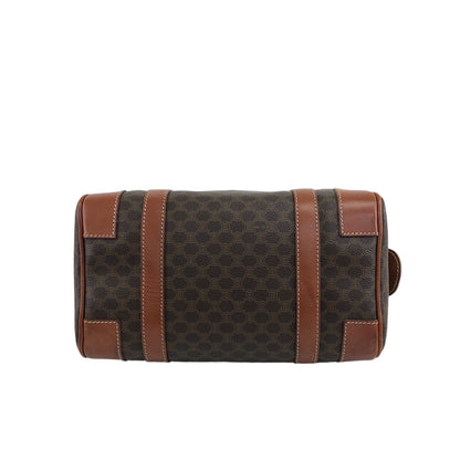 CELINE Macadam Blason Handbag Brown Vintage xiw3ui