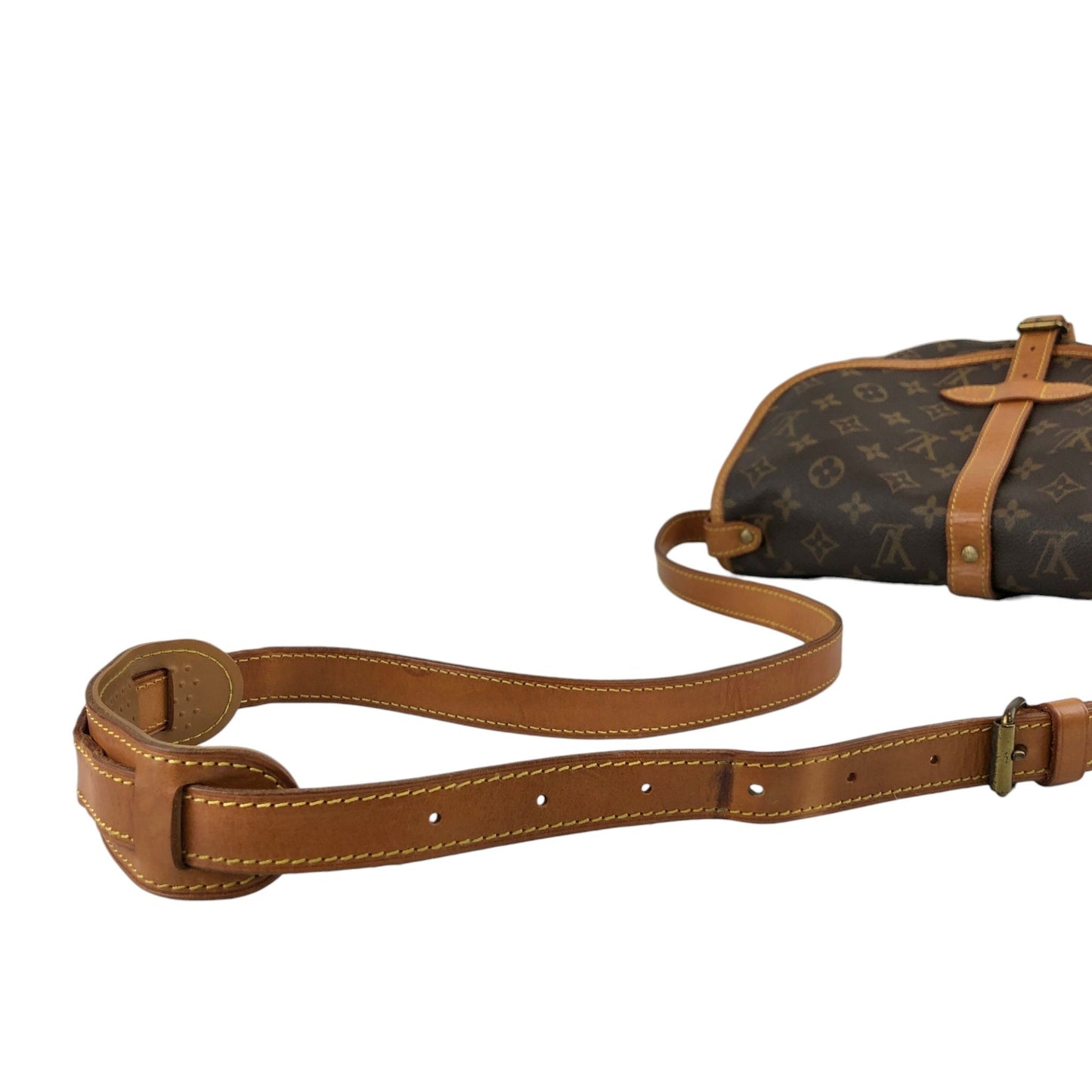 LOUIS VUITTON Monogram Shoulder bag Brown Vintage 27my8c