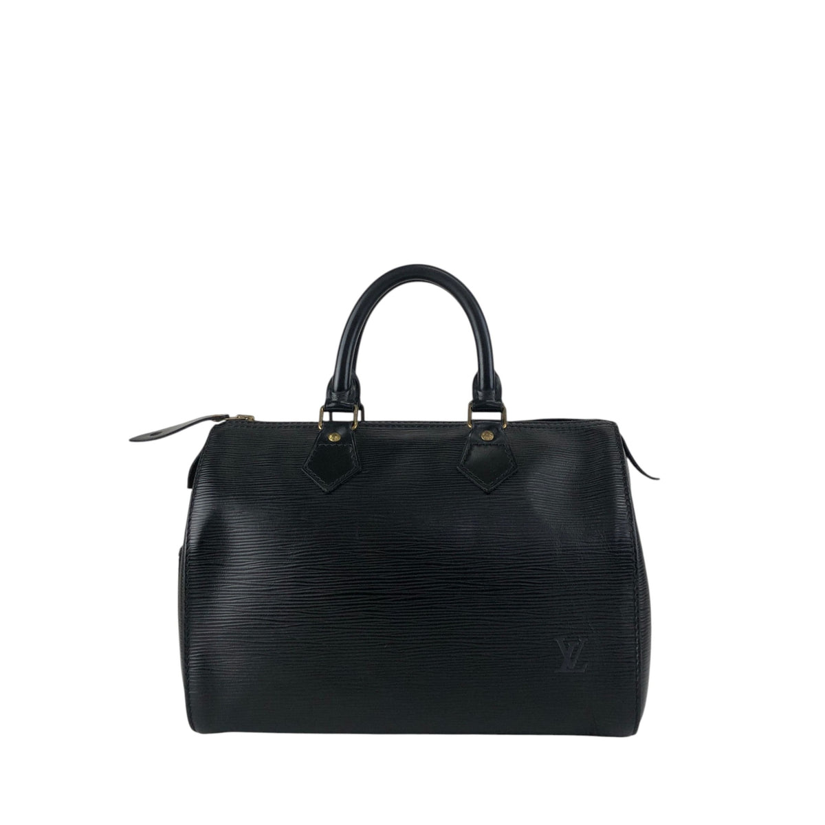 LOUIS VUITTON Epi Handbag Boston bag Black Vintage bria3m