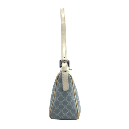 CELINE Macadam Shoulder bag Hobobag Light Blue Vintage c2caxc