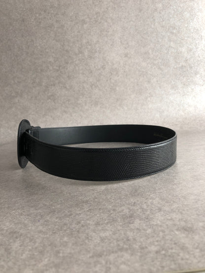Salvatore Ferragamo Vala Ribbon Belt Black Vintage yfhukd