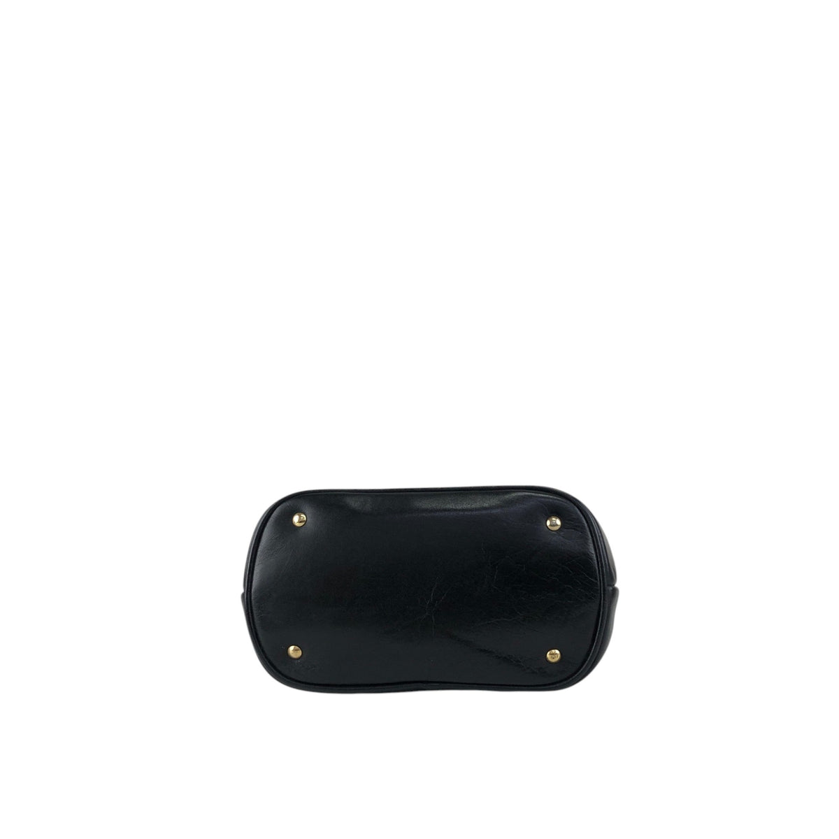 CELINE Gancini Shoulder bag Black Vintage xxxvfp