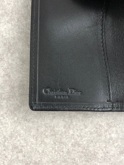 Christian Dior Logo Key Case Black Vintage s324bp