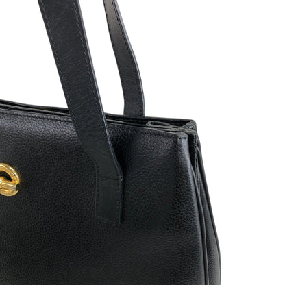 CELINE Toggle Clasp Shoulder bag Black Vintage dfgr6w