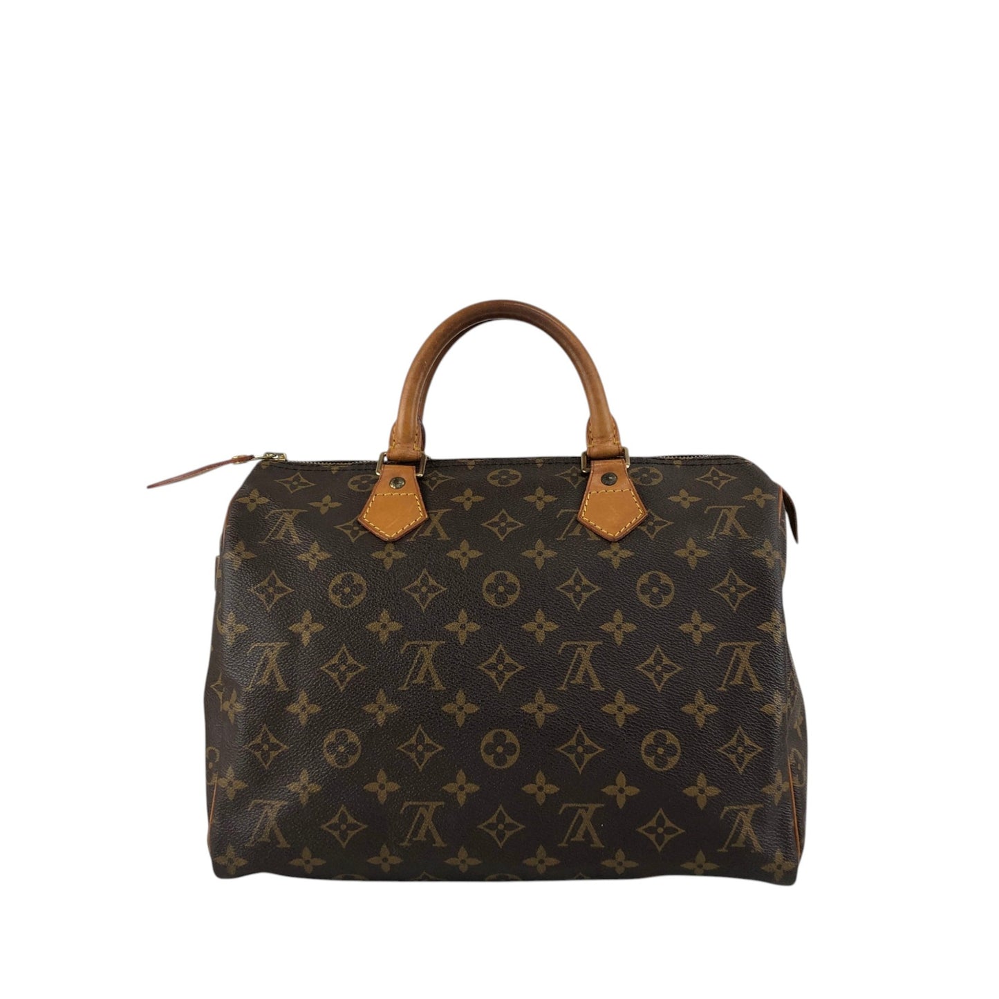 LOUIS VUITTON Monogram Small Boston bag Handbag Brown Vintage u4jnak