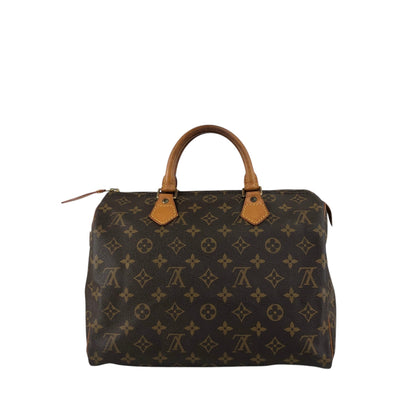 LOUIS VUITTON Monogram Small Boston bag Handbag Brown Vintage u4jnak