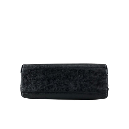 LOEWE Logo Embossed Shoulder bag Black Vintage htcz22