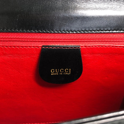 GUCCI Lady Lock Two-wayHandbag Shoulder bag Black Vintage uiedgd