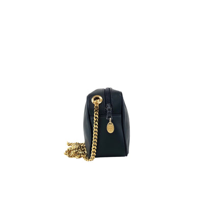 CELINE Triomphe Chain Shoulder bag Navy Vintage h4r6w8