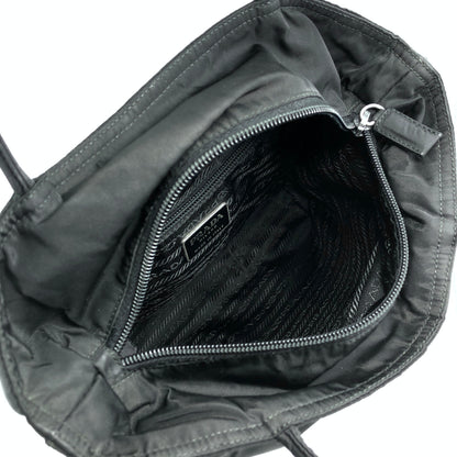 PRADA Triangle Logo Totebag Black Vintage z3ewpi