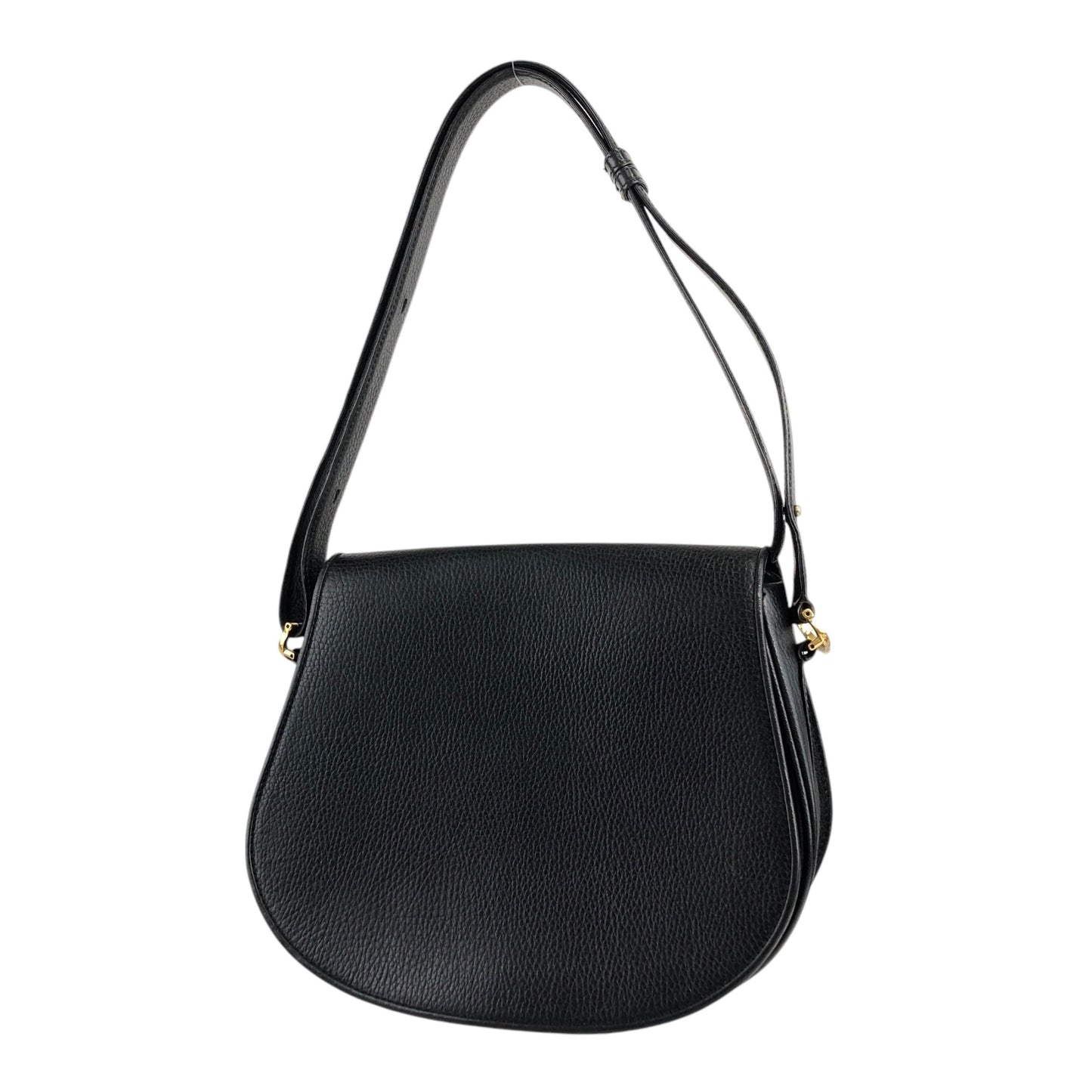 Cartier Logo Embossed Shoulder bag Black Vintage nucjig