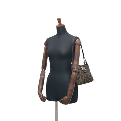 FENDI Zucca Shoulder bag Totebag Brown Vintage 84thni