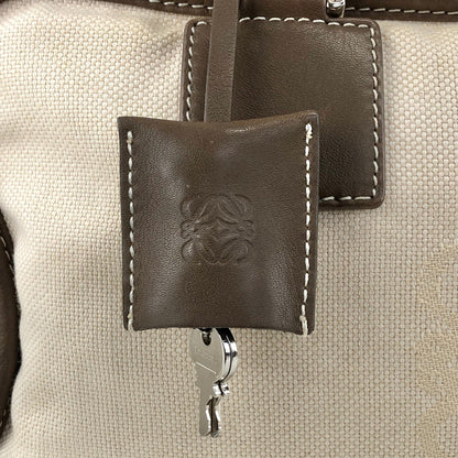 LOEWE Amazona Anagram Handbag Beige Vintage srrkp4