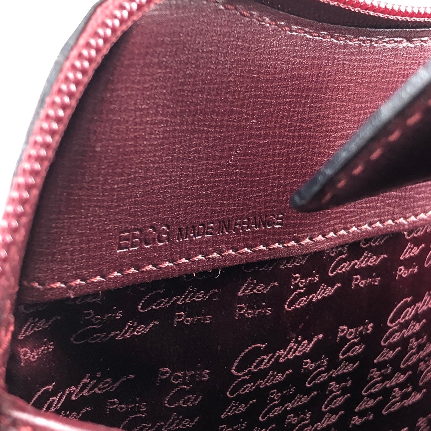 Cartier Turn Lock Backpack Bordeaux Vintage 4bx5iv
