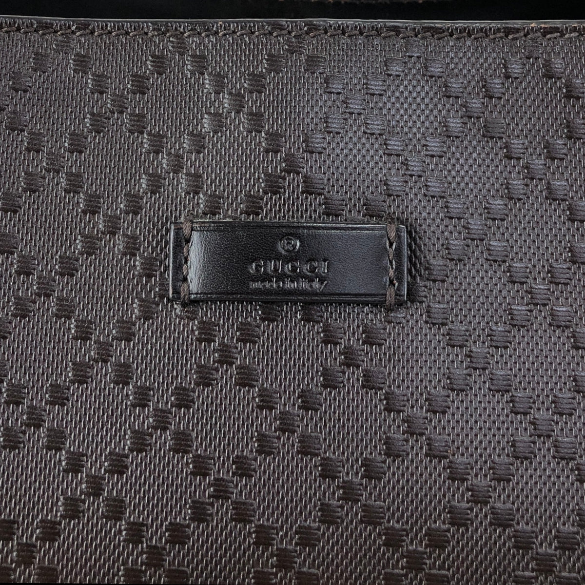 GUCCI Logo Totebag Brown Vintage sjc4yu
