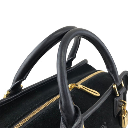 LOEWE Amazona28 Anagram Small Boston bag Handbag Black Vintage hf8cwp