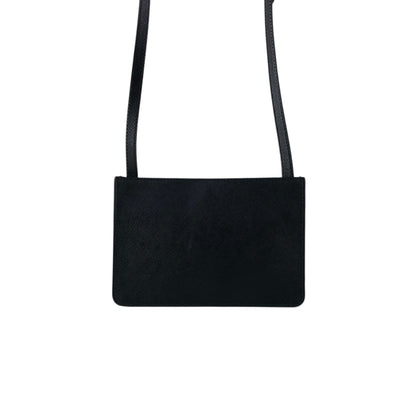 PRADA Logo Small Shoulder bag Black Vintage j8w3eu