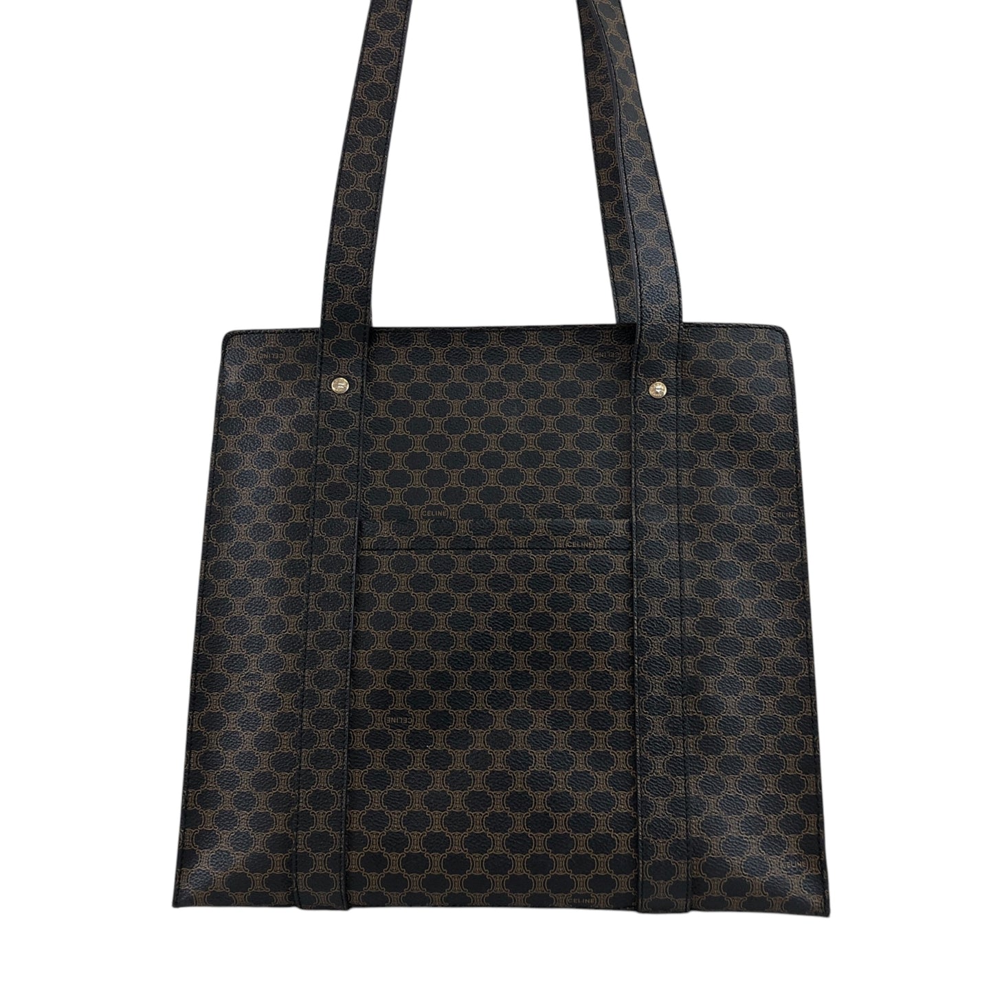 CELINE Macadam Shoulder bag Totebag Black Vintage dyyxs8