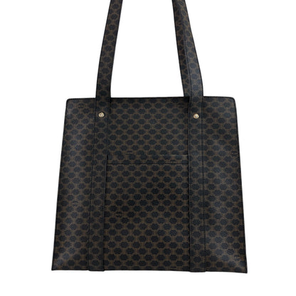 CELINE Macadam Shoulder bag Totebag Black Vintage dyyxs8