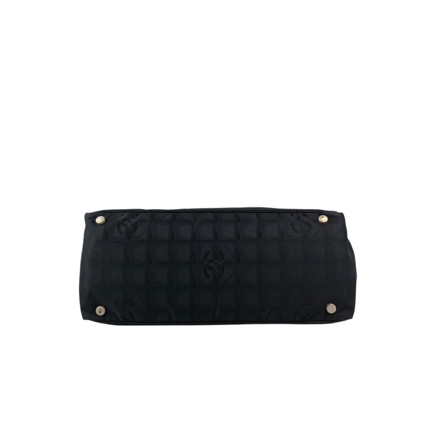 CHANEL New Travel Line Totebag Black Vintage wd2eic