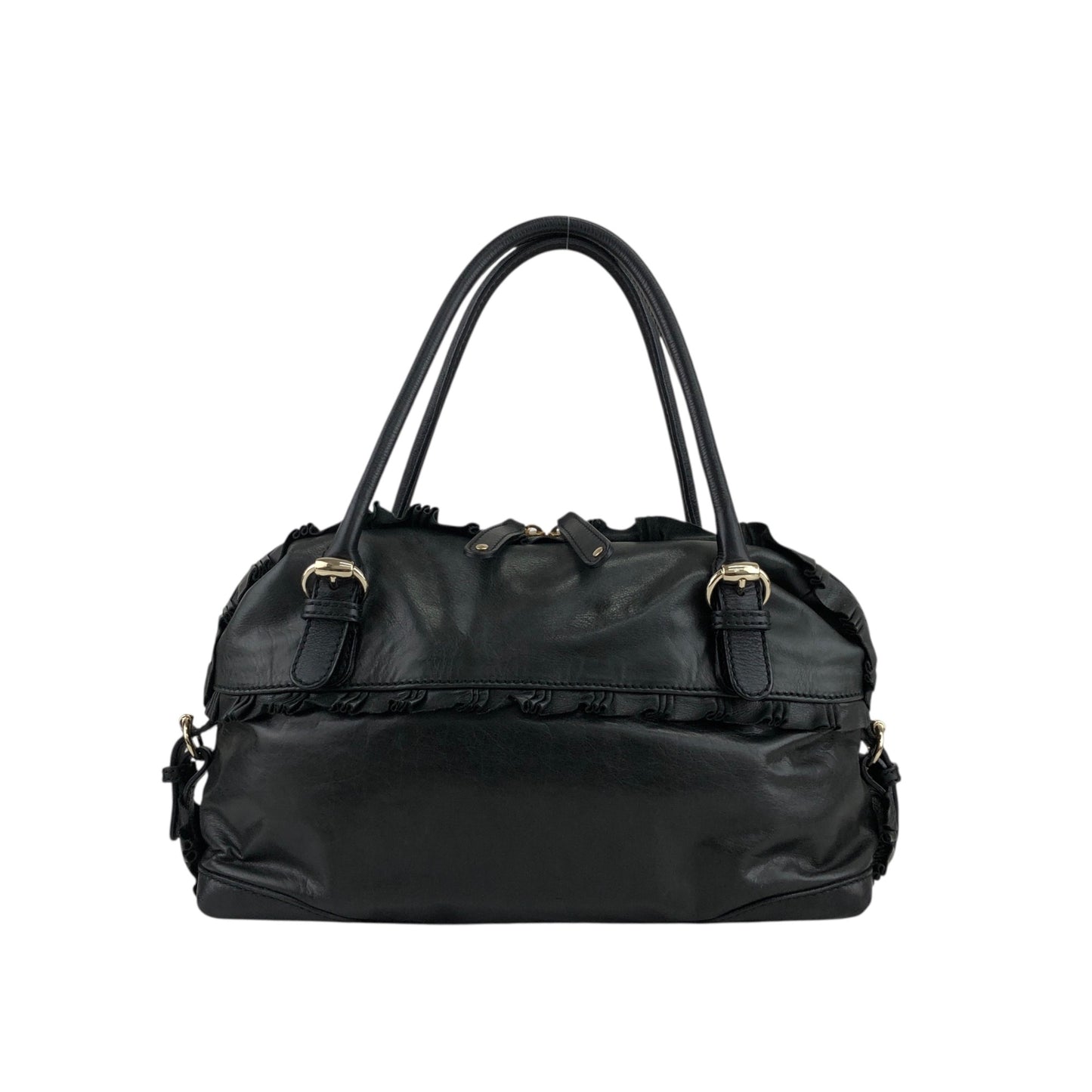GUCCI Handbag Black Vintage ns25kt