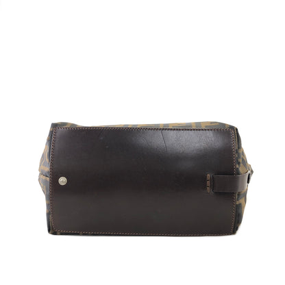 FENDI Zucca Jacquard Handbag Brown Vintage iche7s