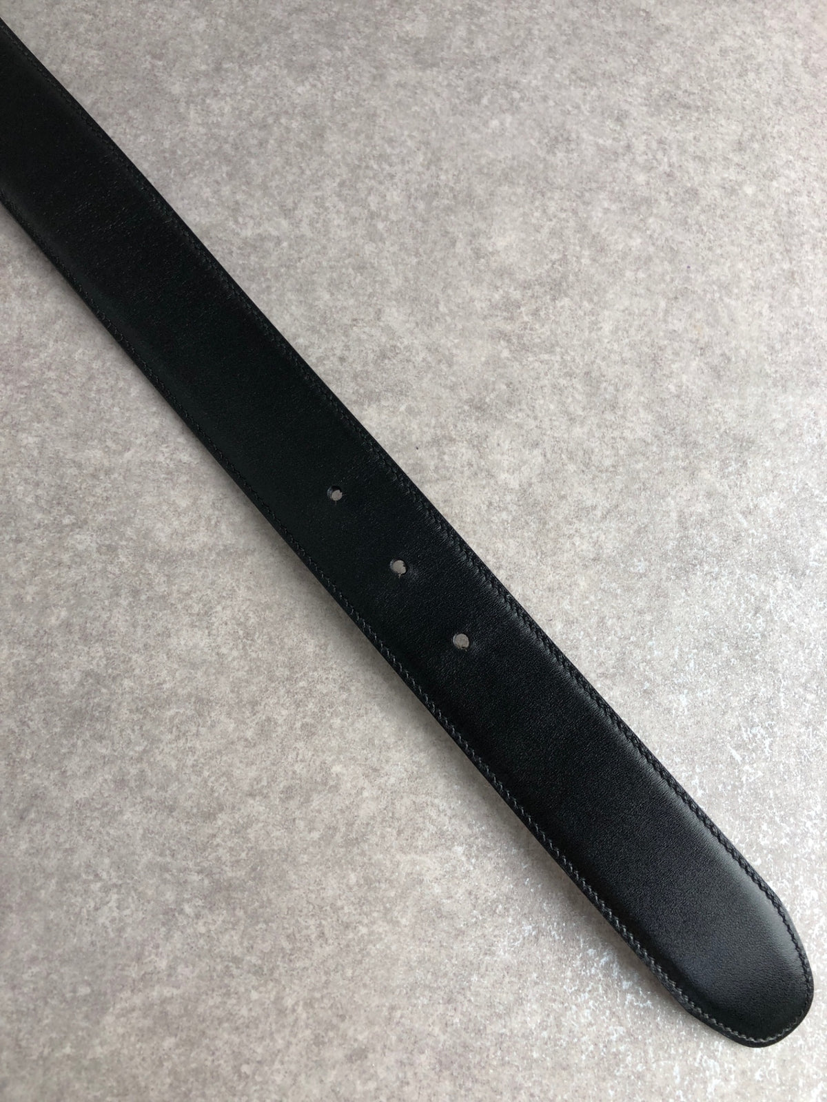 GUCCI G Motif Belt Black Vintage s72urx