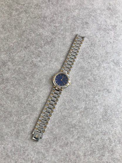 Yves Saint Laurent YSL Logo Watch Silver 4630-E63441 Vintage xg3wb2