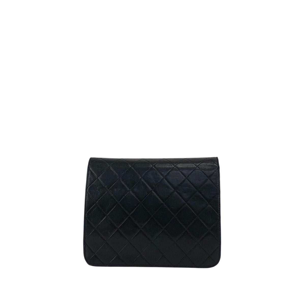CHANEL Matelasse Coco Mark Turn Lock Chain Shoulder bag Black Vintage tjbcjh
