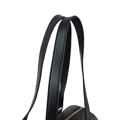 CELINE Macadam Blason Handbag Black Vintage yagsxr