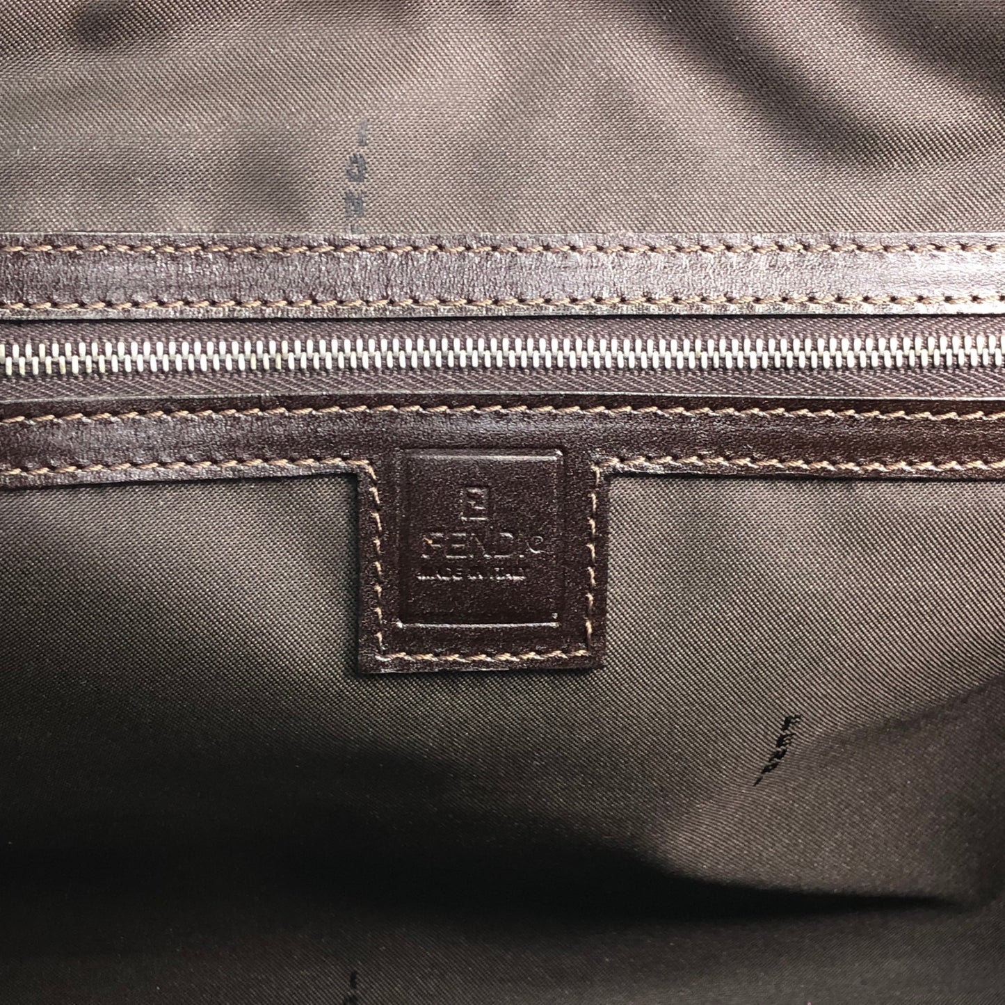FENDI Shoulder bag Brown Vintage 3pcjz8